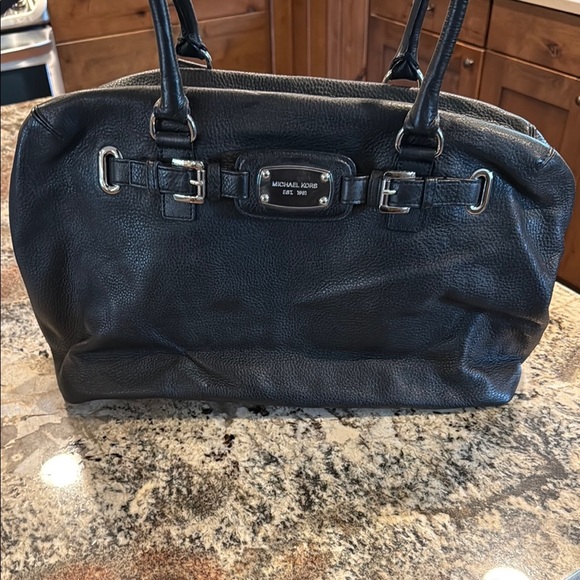Michael Kors Handbags - Michael Kors Black Shoulder Bag with Chrome Accents